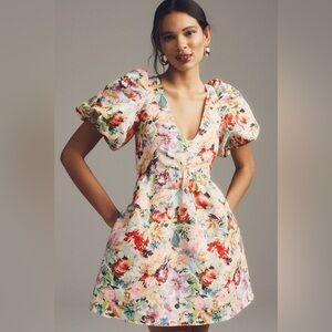Sachin & Babi Floral Puff Sleeve Dress